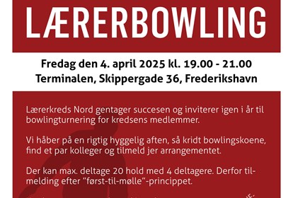 A3 Plakat Bowling 4 April 2025 Frederikshavn